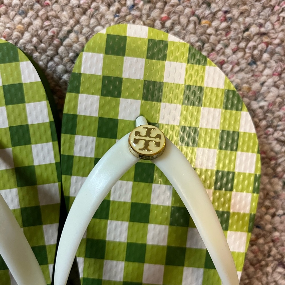 🆕 Tory Burch Window Pane Flip Flop - Picture 5 of 10
